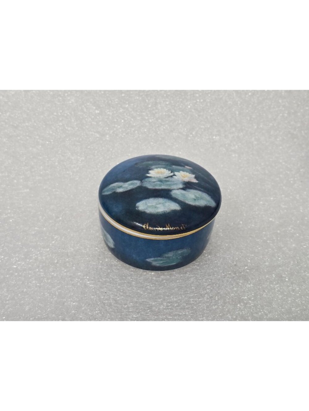 Goebel Artis Orbis Claude Monet Effet du Soir Porcelain Trinket Box Germany